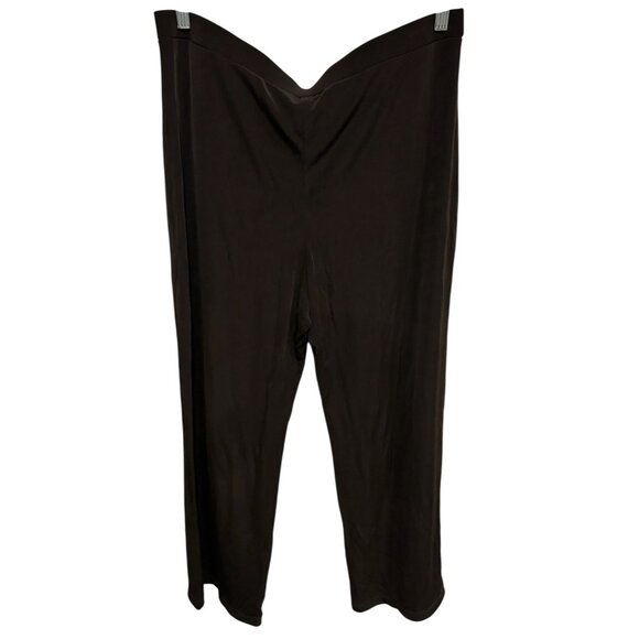 Chicos Travelers Womens Black Pull-On Pants Size Large Short - Picture 2 of 9